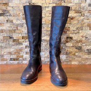 Coach Eva brown leather boots